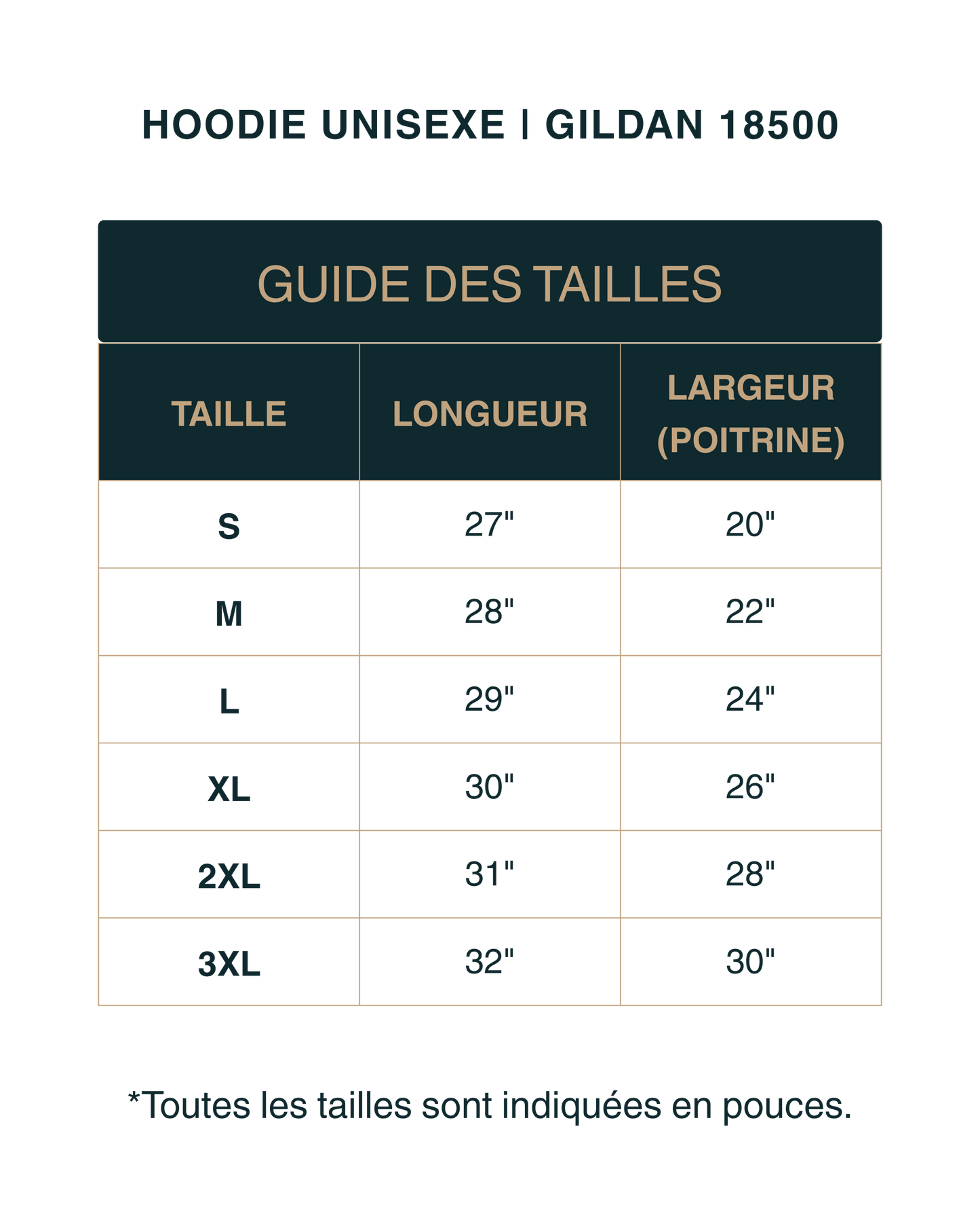 Hoodie Gildan 18500 Heavy Blend | Personnalisé | FYLIA Impression