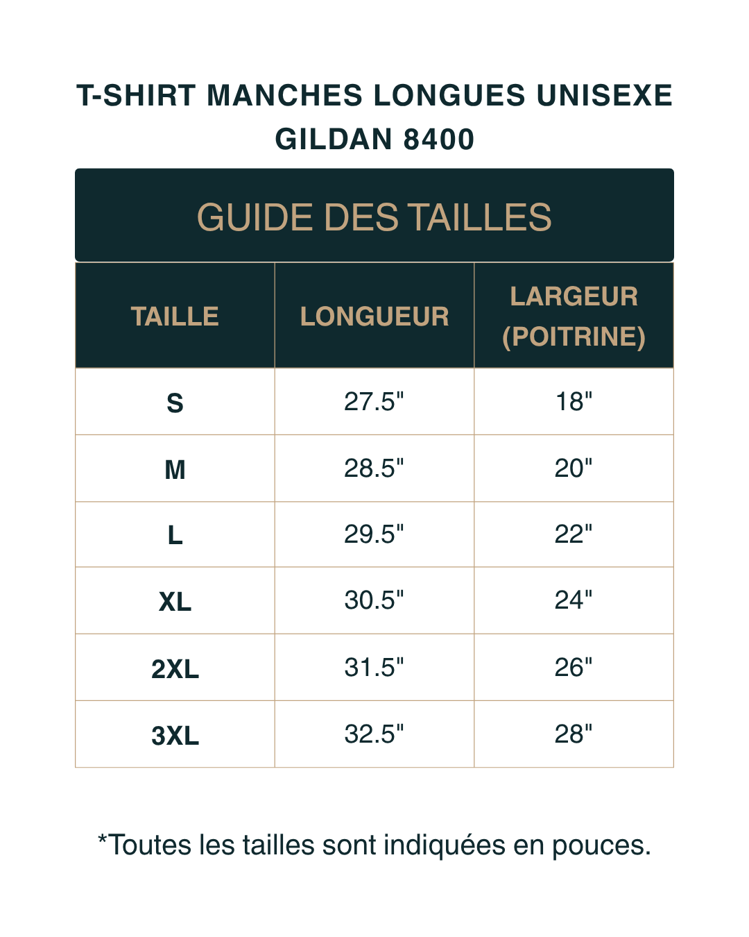 T-shirt unisexe manches longues | Gildan 8400 DryBlend | 15 couleurs disponibles